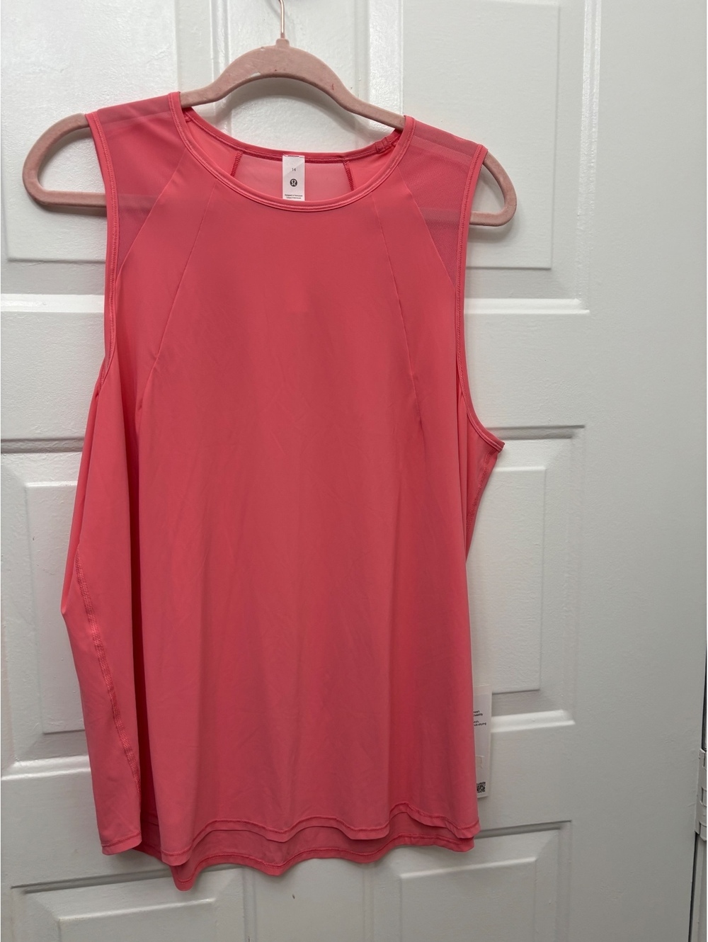 Lululemon Coral Sleeveless Tank Top Size 14 NWT